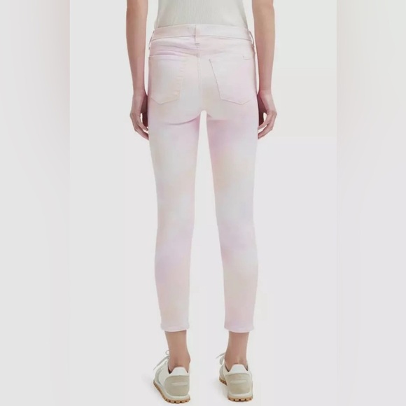 Jen7 by 7 for All Man Kind TieDye High Waist Cropped Skinny Jeans size 12 - Picture 2 of 10